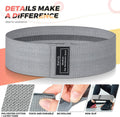 Fabric Resistance Bands for Working Out, 3-Set Exercise Loops for Home Gym Black