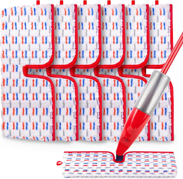 Microfiber Mop Pads Compatible with O-Cedar Promist MAX Spray Mop, Reusable Mop Refills Pads Mop Heads Replacement Thicken Microfiber Pads Wet Dry