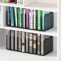 Simple Trending 5-Section Vertical File Organizer, Black 5 Section-Black