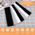 DiyJibb Headbands for Women, Stretchy Non Slip Soft Cotton Cloth Hair Bands for Sports, Workout, Yoga and Running, 7pcs Black, white, light grey