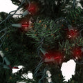 Holiday Essence 140 Red Musical Christmas Lights, Plays 25 Classic Music Songs, 8 Function Chaser, Green Wire, 31.2 Ft Wire Length Indoor String