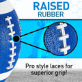 Franklin Sports Kids Junior Grip-Rite Youth Junior Size Rubber Footballs - Peewee Kids Durable Outdoor Footballs - Single & Bulk Packs Available