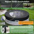SIHAIAN 12 Ft Round Pool Cover, with Automatic Drain Pool Cover, Patented One-Piece Tensioning System Above Ground Pool Cover, Preventing