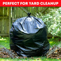 Tasker 55-60 Gallon Trash Bags Heavy Duty | Value 50 Count Bags W/Ties | Extra Large Industrial Trash Bags 55 Gallon, Lawn and Leaf Bags, Extra