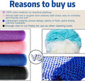 African Exfoliating Net, 4 Pieces African Net Sponge, Nylon African Bath Sponge Net, African Net Long Net Bath Sponge Shower Body Scrubber