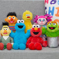 Sesame Street Friends 8-inch Elmo Sustainable Plush Stuffed Animal, Kids Toys for Ages 18 Month by Just Play