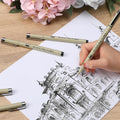 Mr. Pen- 0.25mm Micro Fine Point Pens, 4 Pack, Black Ink, Ultra Fine Point | Waterproof, Acid-Free, No-Smear Quick-Dry Fineliner Pens for Drawing,