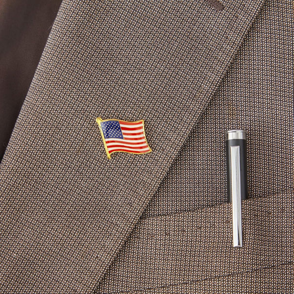 American Flag Lapel Pins for National Day, 4th of July, Veterans, Memorial Day, Political Events, Patriotic, USA Flag Pins for Suits, Backpacks &