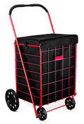Handy Laundry Shopping Cart Liner, 18" X 15" X 24", Square Bottom, Fits Standard Shopping Cart, Cover and Adjustable Straps for Easy Secure
