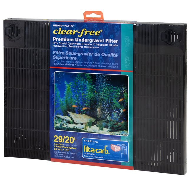 Penn-Plax Undergravel Aquarium Filter for 20 (Long) - 29 Gallon Tanks Ã¢ÂÂ Two