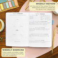 Clever Fox Gratitude Journal for Women & Teen Girls, 5.8x8.3 Periwinkle | 3-month daily guided journal, inspirational prompts for positivity,