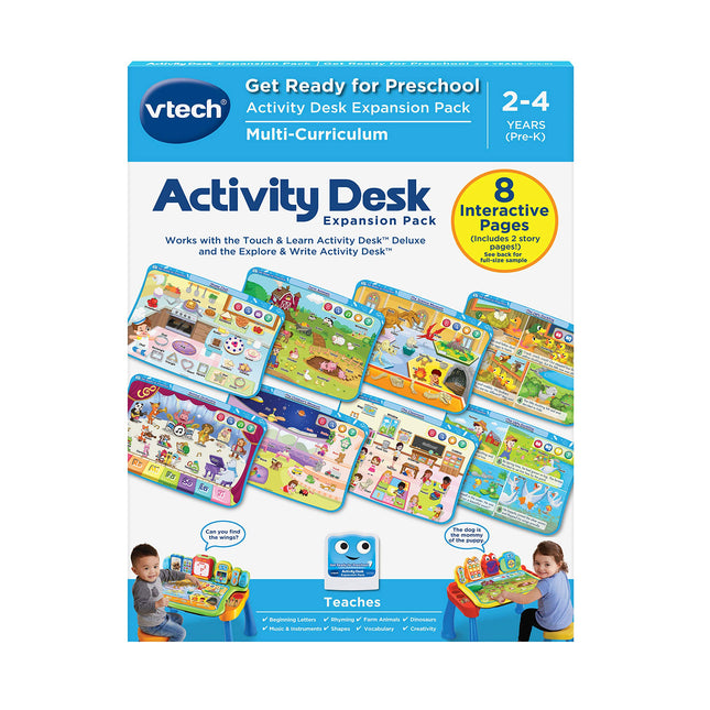 VTech Touch and Learn Activity Desk Deluxe Expansion Pack for Preschoolers Get R