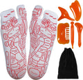 Reflexology Socks with Beginner Acupoint Massage Tools Set of 5 - Foot Pain Relief Remedy for Foot Massage Rod for Women and Men Tired Relieve