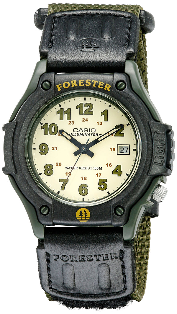 Casio FT500WC Series | Men's Analog Watch | 100 Meter Water Resistance | LED Light | Date Display | Leather/Cloth Band | Regular Time Keeping (HR,