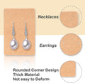 Earring Display Cards with 100 Pcs Earring Holder Cards 200 Pcs Earring Backs and 100 Jewelry Packaging for Earrings Necklace Jewelry Bags 3.5x2.4
