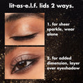 e.l.f. Fine As Fleck Glitter Eyeshadow, Long-Lasting Sheer Eye Makeup With A Shimmer Finish, Soft, Smooth Formula, Vegan & Cruelty-Free, Filthy