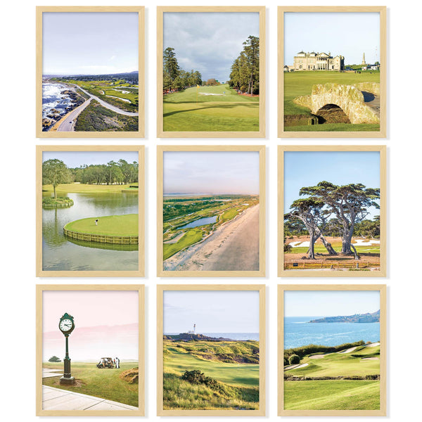 97 Decor Masters Golf Wall Art - Golf Posters, Sawgrass Golfs Art Pictures, Augusta National Golfs Course Prints for Home Bedroom Decoration (8x10