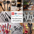 DI ORO Spatulas for Kitchen Use - Forever Warranty - 600°F Heat Resistance Silicone - Turner Spatula Set for Cooking - BPA Free Wide Pancake