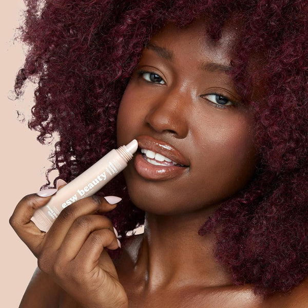 ESW Beauty Vanilla Almond Butter Lip Treatment - Light Caramel Brown Tint with Shea Butter, Vitamin E, Vanilla & Almond for Enhanced Protection &