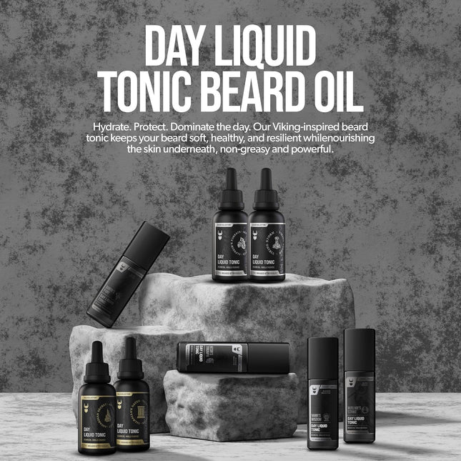 The Beard Struggle - Day Liquid Tonic Beard Oil - Silver Collection (Viking Stor
