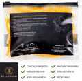 BELLANOMI African Exfoliating Net Sponge, Authentic, Ethically sourced from Nigeria, 45 inches Long, Back Scrubber for Daily use (Yellow)