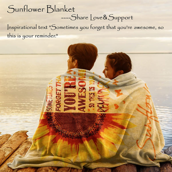 Sunflower Gifts for Women Sending Sunshine Gift-Mothers Day Gifts for Mom-Get Well Gift-Self Care Package-Birthday Unique-Inspirational Thank