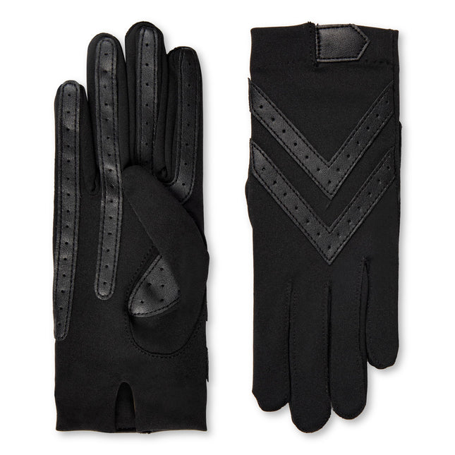 Isotoner Women'S Spandex Shortie Touchscreen Gloves - Waterproof Winter Gloves -