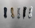 Elastic Shoelaces Strings Replacement Laces for Hey Dude Shoes，No-Tie Laces (Two Pairs) 16In Grey