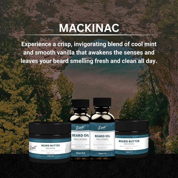 Detroit Grooming Co. Beard Oil | Mackinac| Natural Formula, 1 oz Mackinac 1 Fl Oz (Pack of 1)