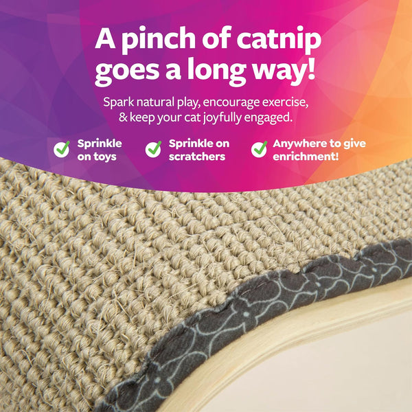 SmartyKat Sisal Angle Ramp Cat Scratcher, Natural Woven Sisal Surface & Stable Wooden Structure with Organic Catnip Angle Scratcher - Sisal One Size