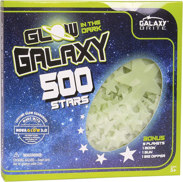 Glow in The Dark Stars for Ceiling, 500-Count, Largest Ceiling Glow Stars Assortment Includes Jumbo Sun, All 9 Planets, Bonus Moon and Entire Big