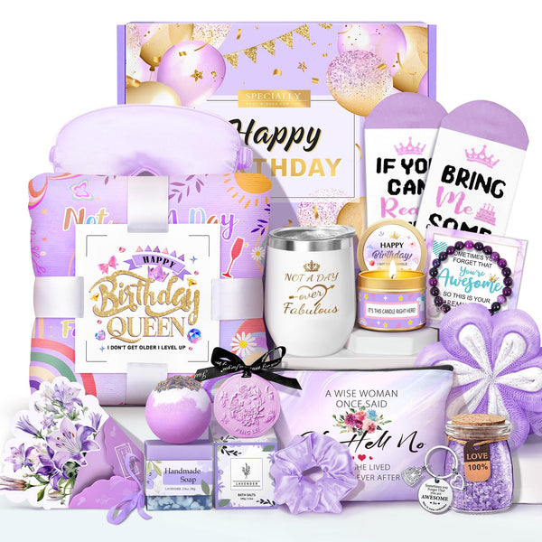 Birthday Gifts for Women Friendship, Gifts for Women Birthday Unique, Best Friend Birthday Gifts, Happy Birthday Gift Basket for Her, Friends,