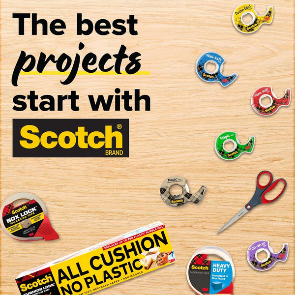 Scotch Desktop Tape Dispenser, Black, 2.7 in. x 2.7 in. x 6.4 in., 1 Tape Dispenser, Polystyrene (PS) 1-Pack