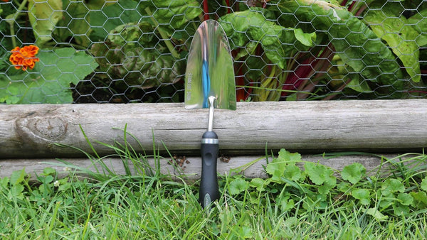 Edward Tools Bend-Proof Garden Trowel - Heavy Duty Polished Stainless Steel - Rust Resistant Oversized Garden Hand Shovel for Quicker Work - Digs