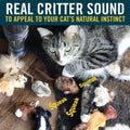 OurPets Play-N-Squeak Mouse Hunter Cat Toy, Catnip Filled, Interactive Fun | Real rodent sound effect, electronic squeaker inside, sparks hunting