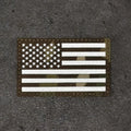 U-LIAN 2x3.15 Inch IR Infrared US USA American Flag Patch Tactical Vest Patch Hook-Fastener Backing (Forward+Reversed) IR-Camo2pc