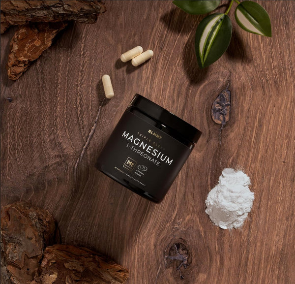 ELMNT Triple Sleep Magnesium Threonate W. Apigenin, Theanine & Magtein Magnesium L-Threonate - Highest Absorption Magnesium Supplement Capsules
