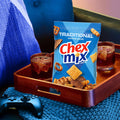 Chex Mix Traditional Original Recipe Snack Mix, Savory Snack Bag, Family Size, 13.5 oz Traditional 13.5 Ounce (Pack of 1)