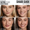 Maybelline Tattoostudio Brow Pomade Long Lasting, Buildable, Eyebrow Makeup, Medium Brown, 1 Count