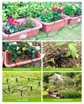 HIRALIY 50ft Drip Irrigation Kit Plant Watering System 8x5mm Blank Distribution Tubing DIY Automatic Irrigation Equipment Set for Garden