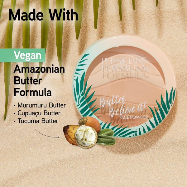 Physicians Formula Butter Believe It! Pressed Powder Creamy Natural | Dermatologist Tested, Clinicially Tested