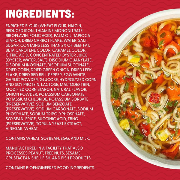 Nissin Top Ramen Bowl Ramen Noodle Soup, Beef, 3.28 Ounce (Pack of 6) Beef 3.28 Ounce (Pack of 6)