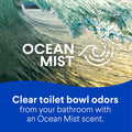 Clorox Toilet Bowl Cleaner, Clinging Bleach Gel, Ocean Mist - 24 Ounces, Pack of 2