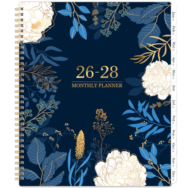 2026-2028 Monthly Planner - 2 Year Monthly Planner/Calendar 2026-2028, July 2026 - June 2028, 11" x 9", 24 Monthly Planner with Tabs, Back Pocket,