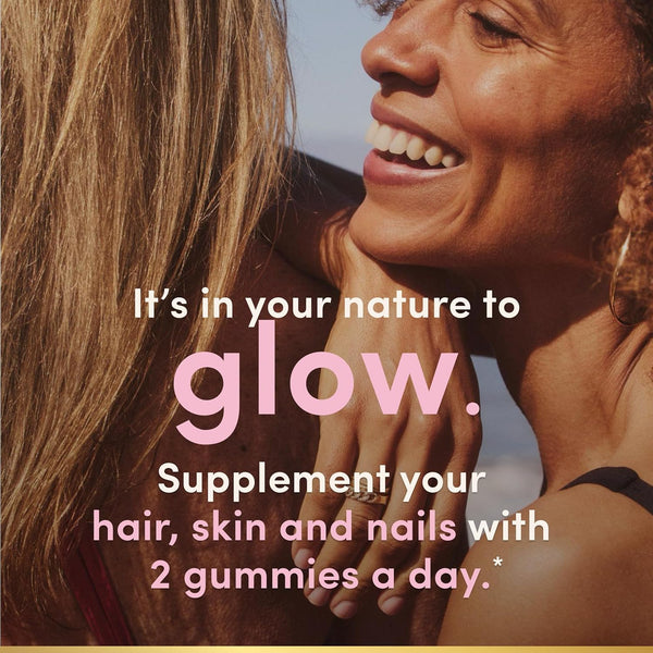 NatureÃ¢ÂÂS Bounty Optimal Solutions Advanced Hair, Skin and Nails Pectin Gummies, 2X Biotin per Serving, No Stick Gummy, Vegetarian Formula,