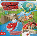 Mattel Games Greedy Gator 2-Player Kids Game for Families & Parties, Get Monkeys across the Bridge First with Rolling Alligator