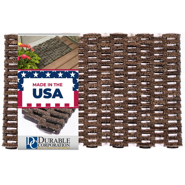 Durable Corporation-400S2030 Dura-Rug Recycled Fabric Tire-Link Outdoor Entrance