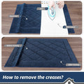 BEQHAUSE Dirt Trapper Door Mat 20" x 32", Doormat Non-Slip, Navy Blue | Entryway Rugs Washable, Dog Door Mat Stain Resistant and Absorbent Welcome