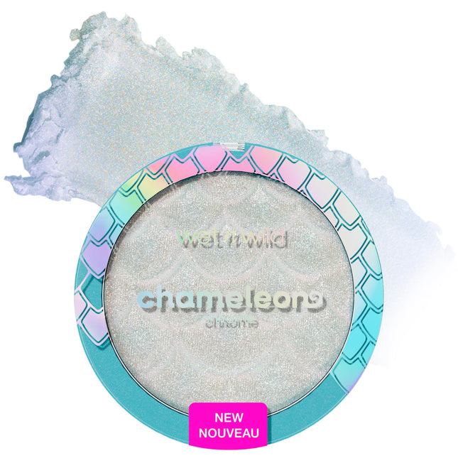 Wet N Wild Chameleon Chrome Highlighter, Dynamic Color Shift, Liquid-To-Baked Te
