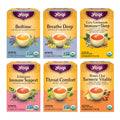 Yogi Tea Get Well Variety Pack - 6 Packs of 16 Tea Bags for Cold Season Support - Includes Bedtime, Breathe Deep, Echinacea Immune Support Teas